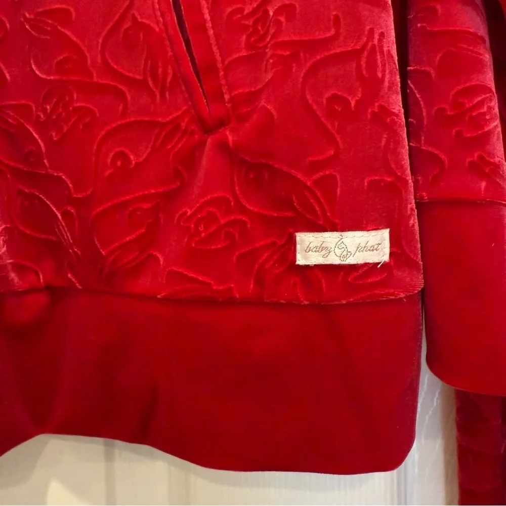 Vintage Y2K Baby Phat Velour Track Suit Set Women’s 2XL Hot Pink Logo USA AOP - Picture 4 of 15